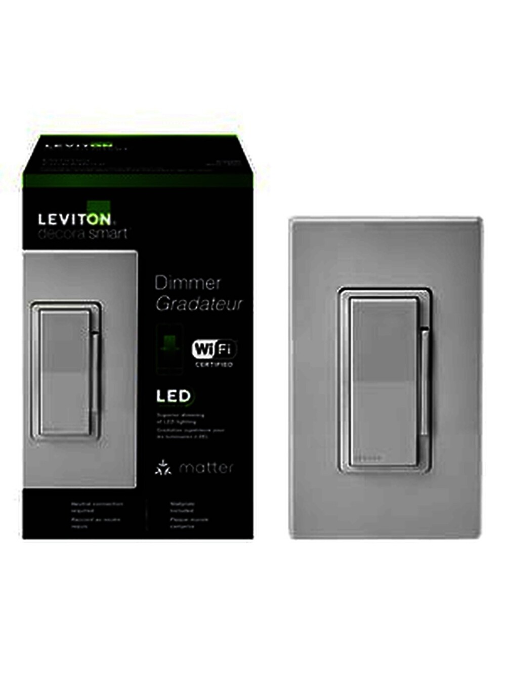 Leviton Decora Smart Wi-Fi Dimmer Switch White